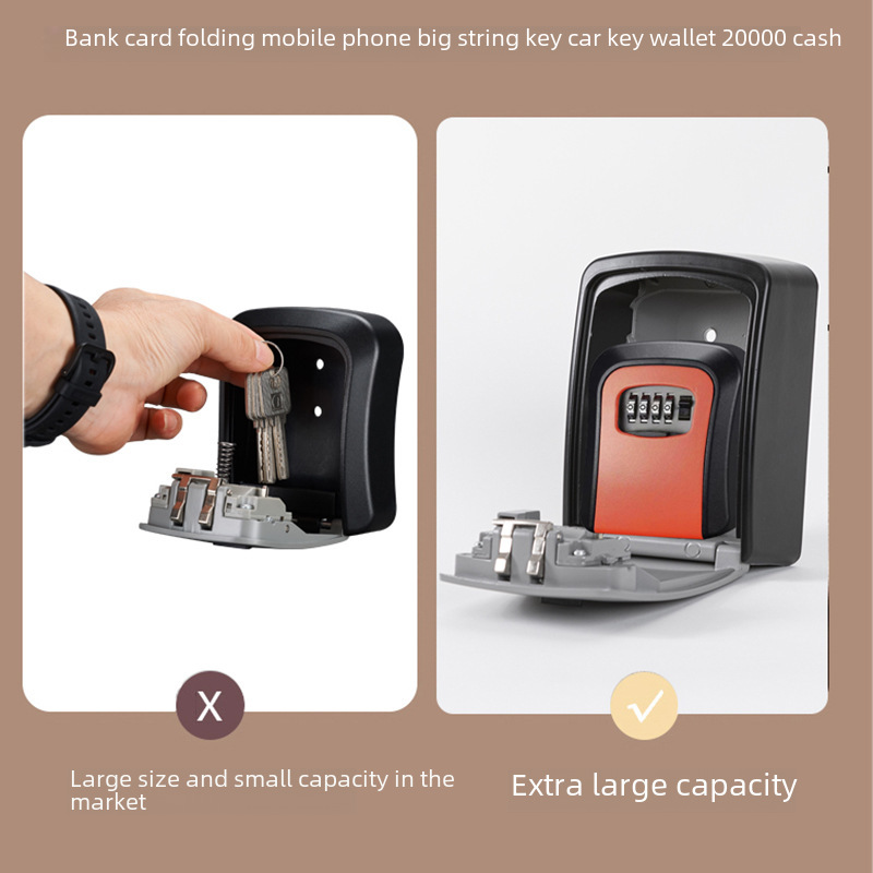 Cross-border e-commerce manufacturers wholesale decoration password key box cat eye installation wall-mounted lock box large construction site foreign trade
