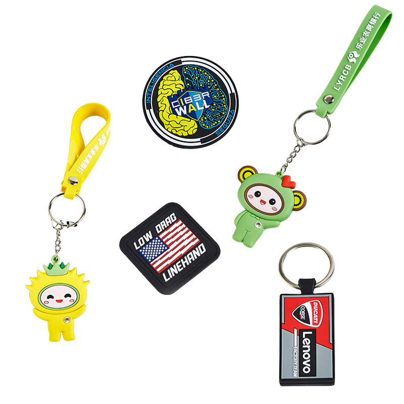 Pvc Custom Keychain Custom Keychain Pendant Cartoon Accessories Pendant Accessories Pvc 3D Stereo Pendant
