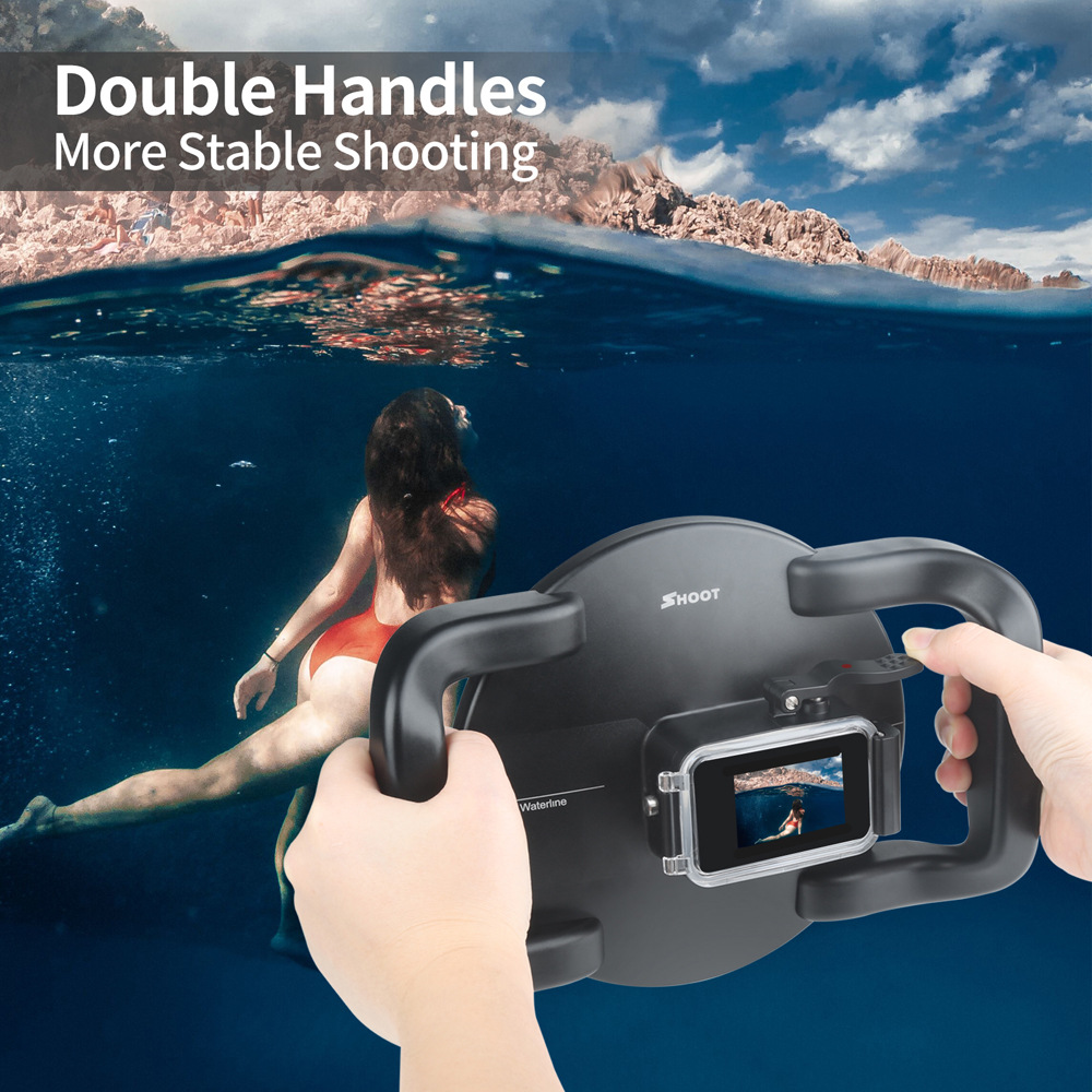 Diving mask for Gopro camera Hero10/9 spherical waterproof mirror water mirror underwater photography fish eye mask