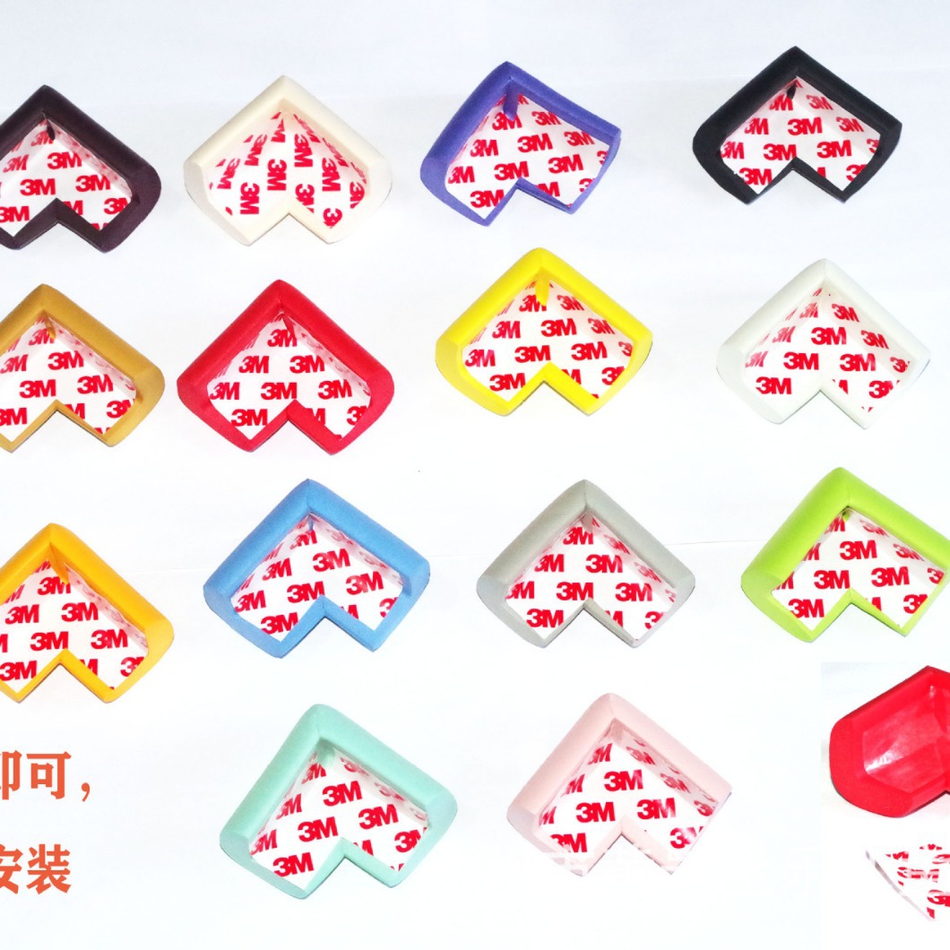 Утолщенный расширенный L-образный противоскользящий защитный уголок для детей