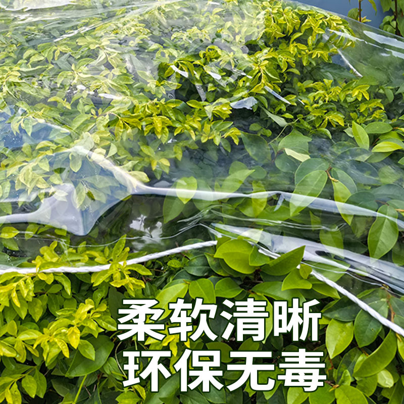 Extra-Thick Transparent Rainproof Cloth Pvc Balcony Waterproof Rainproof Cloth Hd Dustproof Plastic Cloth Tarpaulin Rainproof Shed Material Film