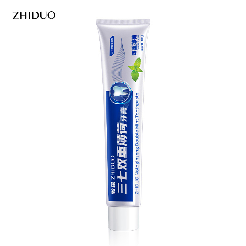 Zhiduo sanqi double mint toothpaste family pack Fresh Breath Oral Care Cleaning Teeth Toothpaste wholesale