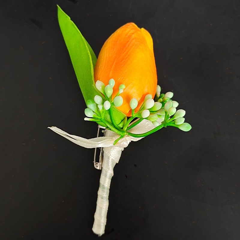 Mori Korean children's suit dress simulation corsage banquet opening guest wedding flower girl brooch a generation of hair