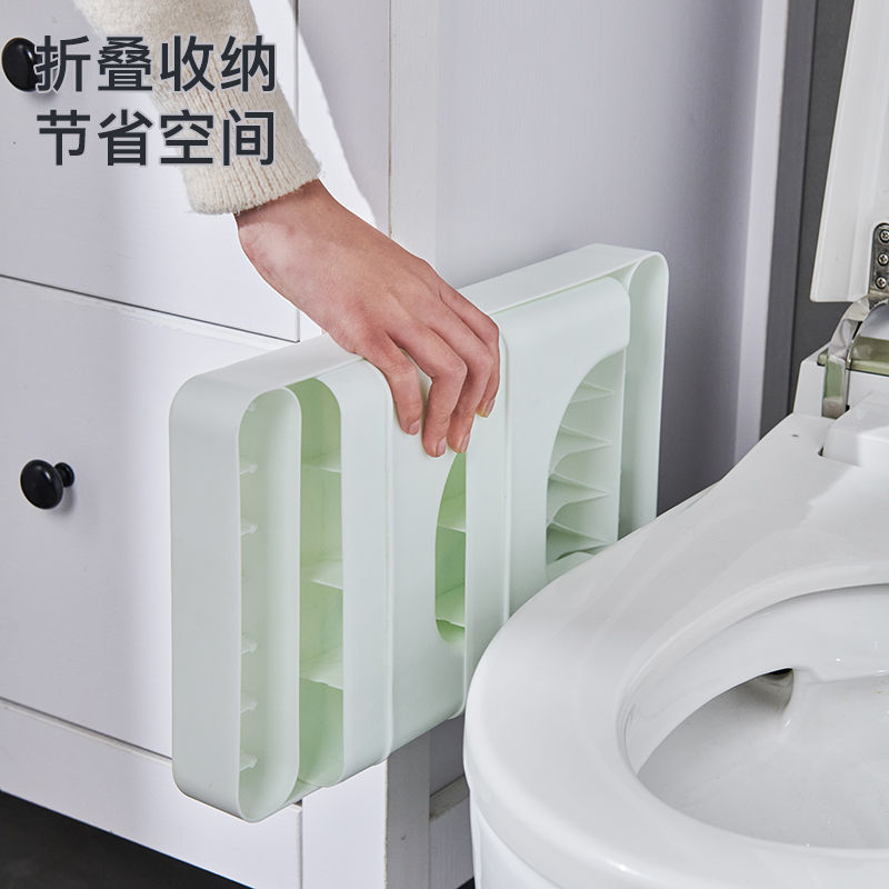 Toilet Stool, Footstool, Footrest, Squatting Stool, Children's Stool for Defecation, Rectangular Bathroom Stool, Light Luxury Style