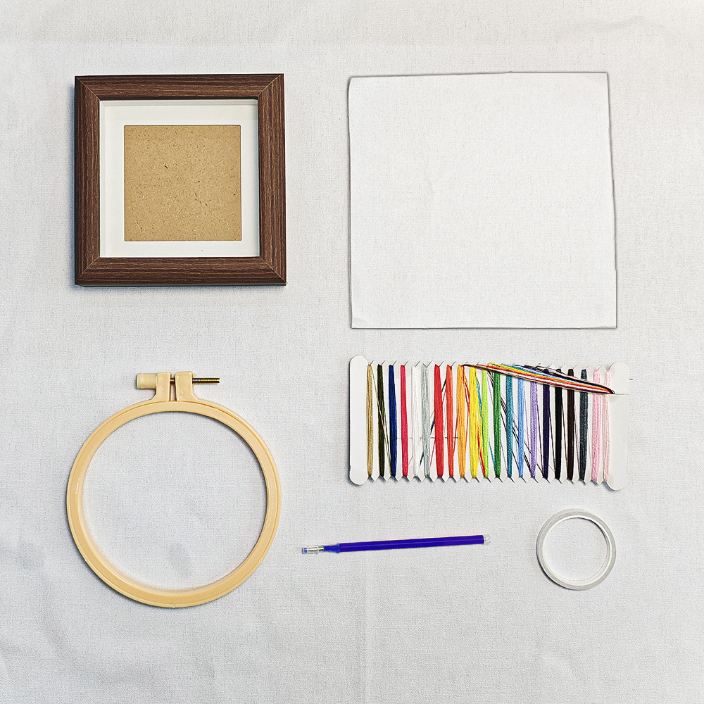 Вышитая фоторамка Little Red Book, DIY, ручная работа, 4 дюйма, набор материалов для вышивки, подарок на день рождения для друзей