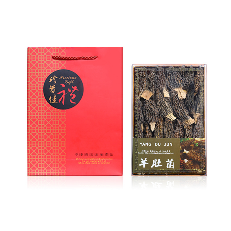 Yunnan Morel Gift Box Wholesale Morel Mushrooms Seasonal Dry Goods Soup Spring Festival Gifts for Elders Souvenirs