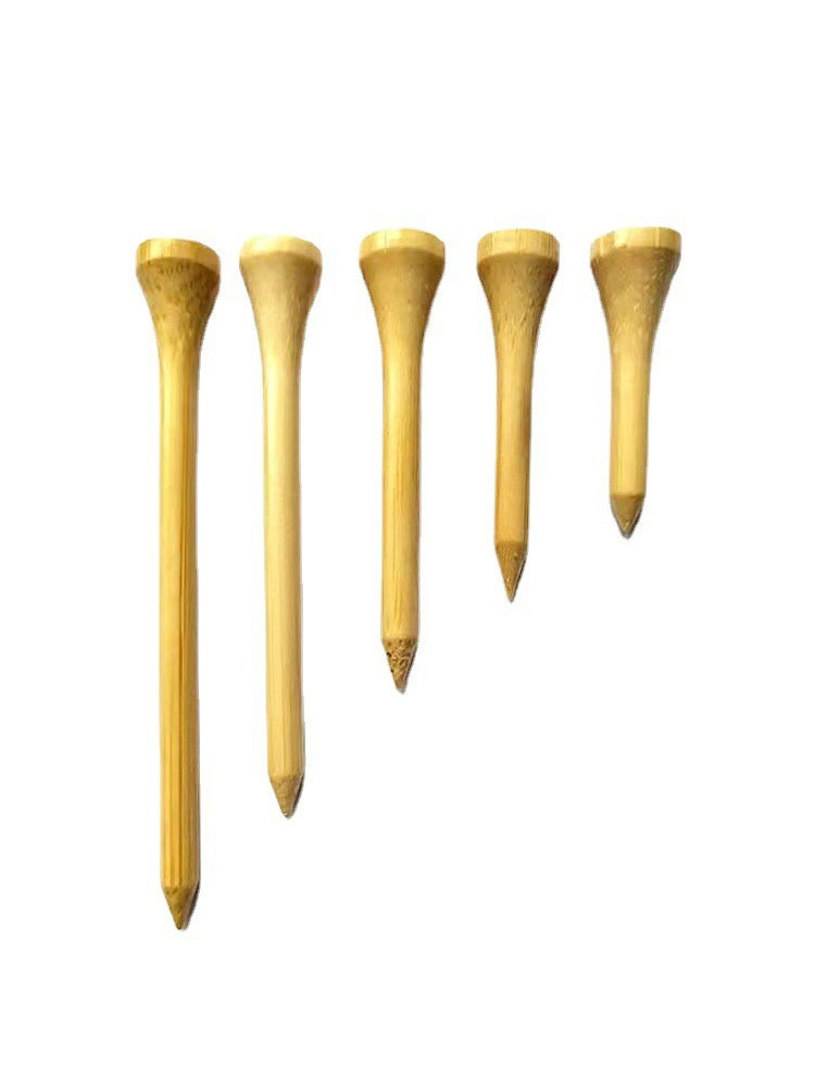 Factory Direct Supply Golf Tee Bamboo Tee 70mm Natural Wood Color Golf Accessory Golf Tee Wooden Tee 83