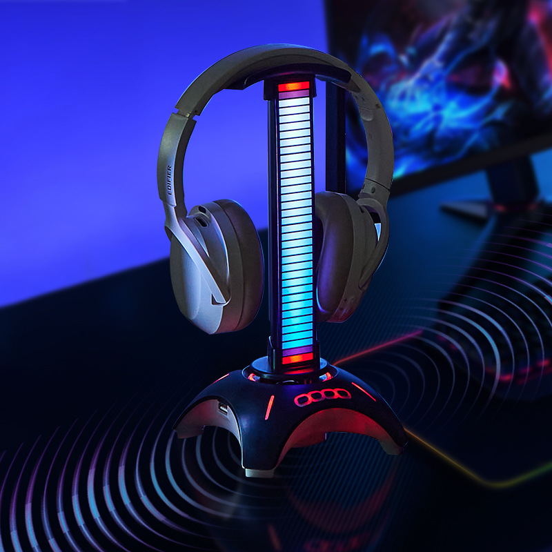 Factory direct headset bracket desktop creative rgb atmosphere light computer game bracket bluetooth speaker
