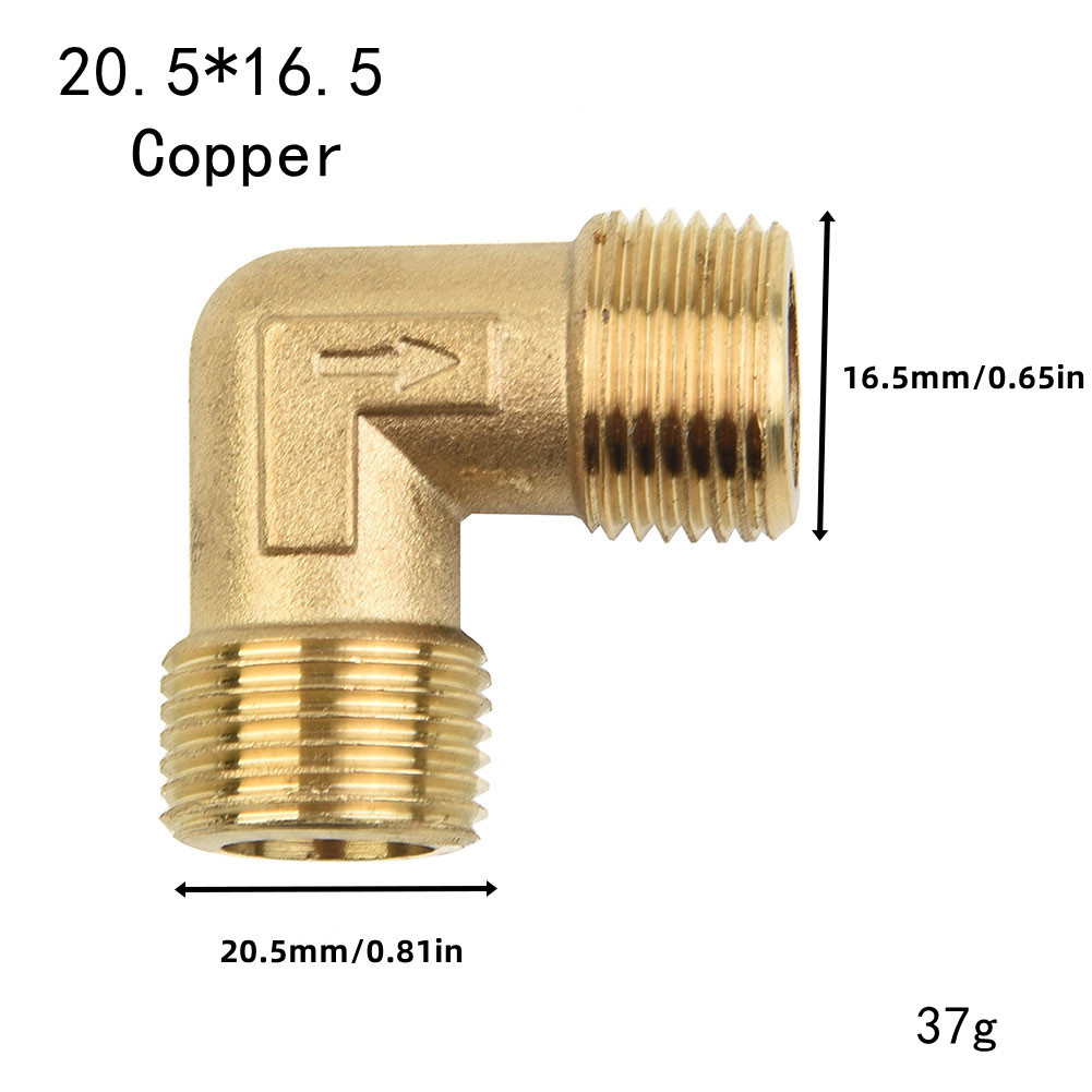 Air compressor oil-free accessories air pump cylinder head elbow 2 points 3 points 4 points elbow one-way valve right angle adapter