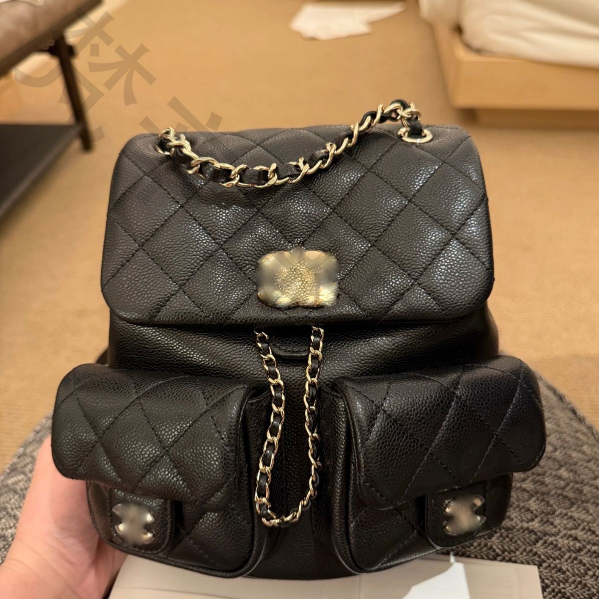 Сумка бабушки Chanel для женщин сумка-манто лягушка из коровьей кожи стеганый рюкзак многофункциональный рюкзак с цепочкой