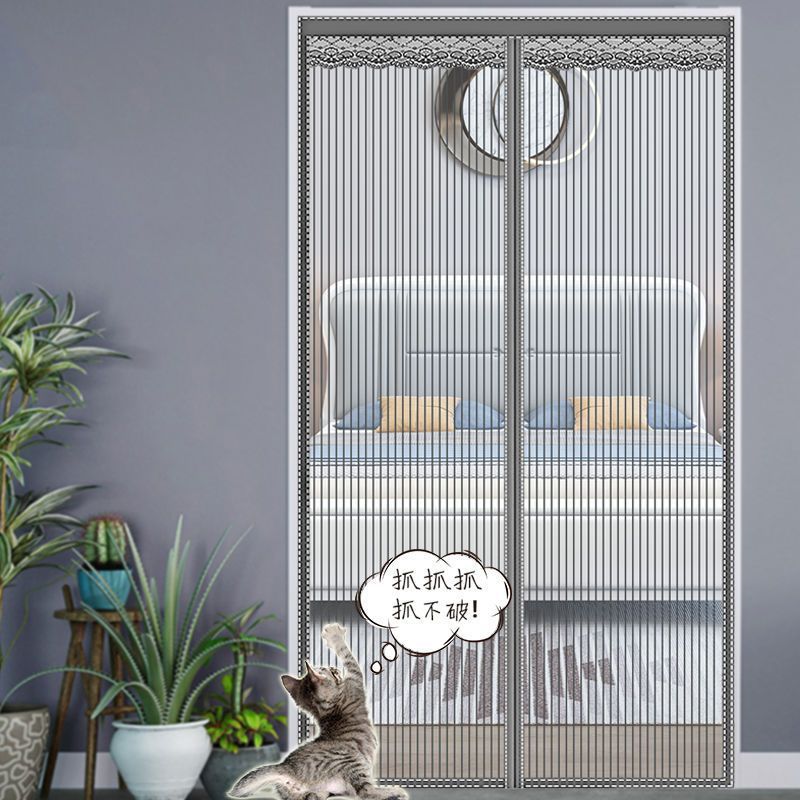 Full Magnetic Block Diamond Mesh Velcro Anti-Mosquito Door Curtain New Home Summer Screen Door Screen Window Self-Absorbing Magnetic Punch-Free