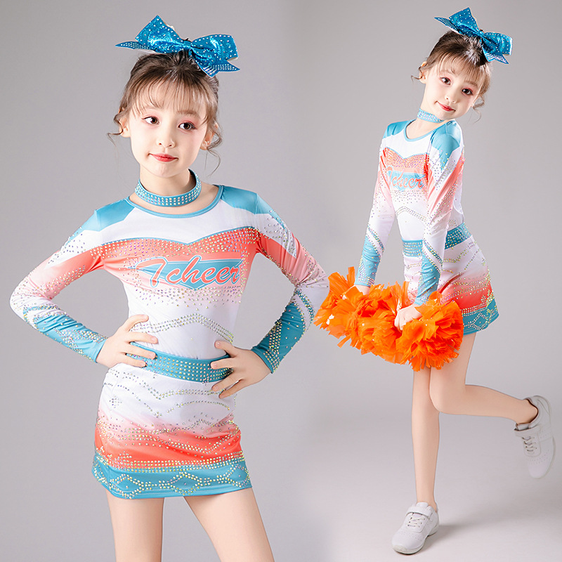 Униформы для черлидинга для девочек, униформы для танцевальных соревнований по черлидингу, униформы для аэробных выступлений на спортивных встречах, джазовый танец
