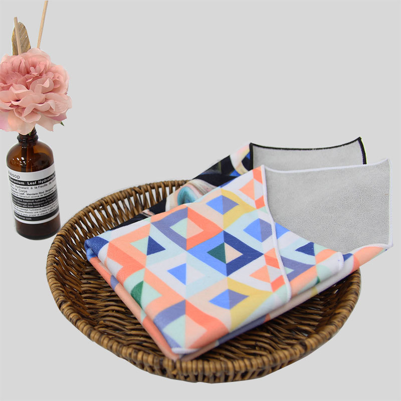 Towel Factory Manufacturer Wholesale Digital Heat Transfer Printing Pattern Customized Self-Adhesive Cloth Hundred Patch Magic Cloth