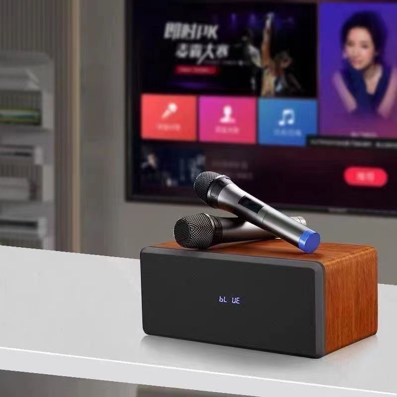Home Ktv Audio Set Connected to Tv Singing Karaoke All-In-One Home Small Karaoke with Wireless Microphone