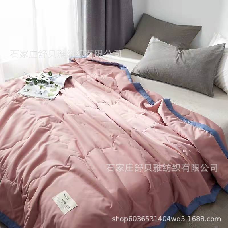 Factory postage wash cotton air conditioning quilt summer cool quilt spring and autumn thin quilt core machine washable single double student summer quilt