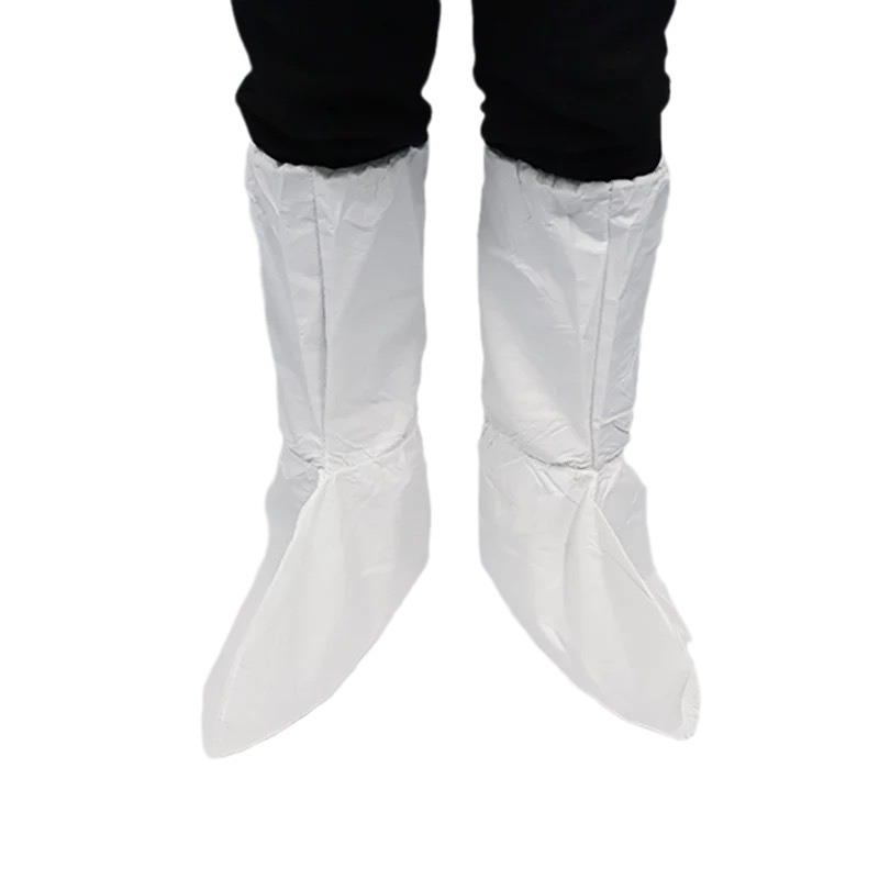 Disposable rainproof shoe cover high-top over-the-knee plastic thickened foot cover water park waterproof drifting farm boot cover