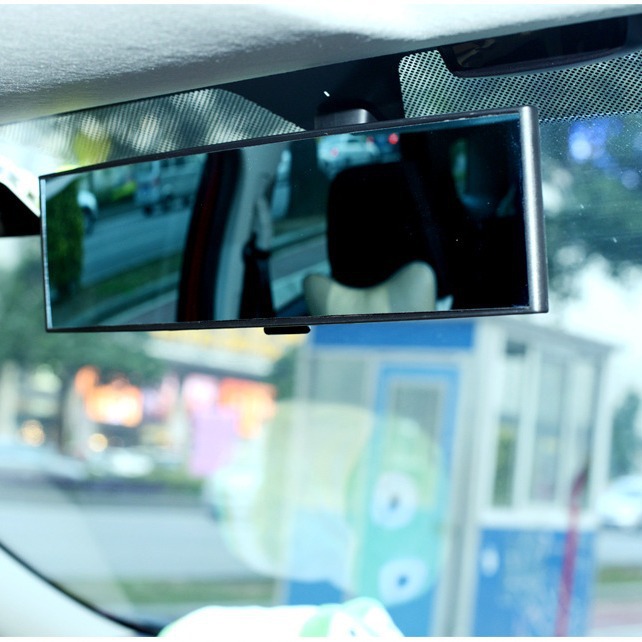 Car Interior Rearview Mirror Reversing Blind Angle Visual Range Widened and Enlarged Interior Reflective Wide-Angle White Mirror Large Field of View