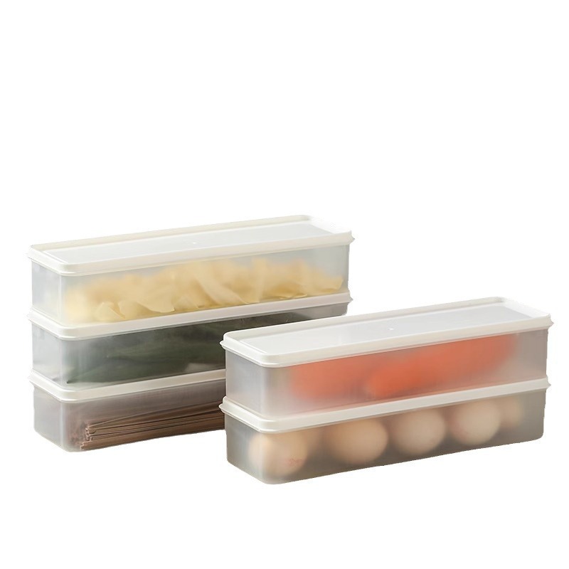 Food Storage Box Household Kitchen Noodle Box Hanging Noodle Storage Box Refrigerator Crisper Plastic Rectangular Sealed Box