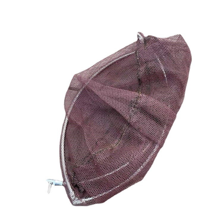 Stainless steel copy net head big eye color silk folding copy net head fishing gear supplies wholesale woven strong horse net head net bag