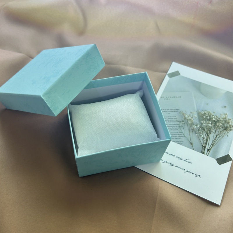 в наличии коробка для часов небесно-голубая подарочная коробка обычная упаковка оптовая ювелирная коробка простой картон