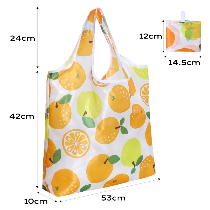 Customized Wholesale Nylon Foldableing Shopping Bag Printed Supermarket Shopping Bag Satchel Large Tote Bag Gift Bag