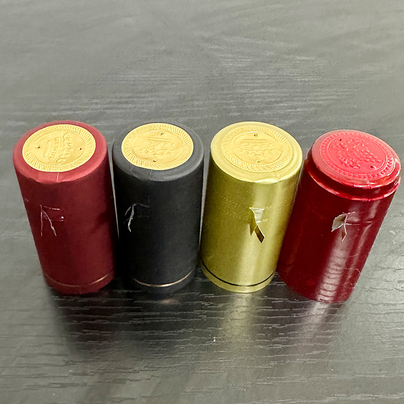 Multi color red wine heat shrinkable cap wine bottle top sealing wine cap glass bottle shrink film factory wholesale