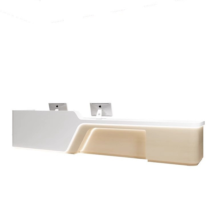 Hotel reception desk simple modern cashier counter Beauty Salon Bar training institution office desk counter