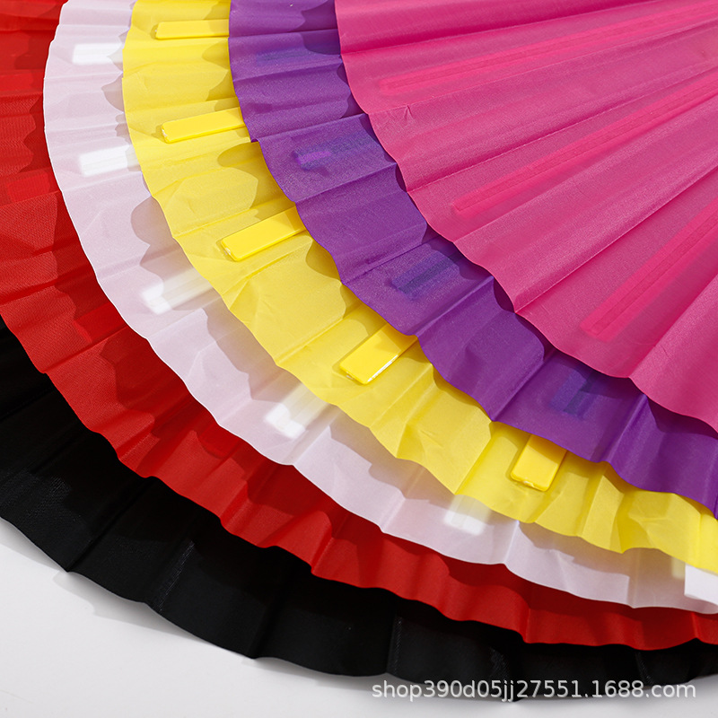 Tai Chi Fan Kung Fu Fan Sound Fan 33.3cm Adult Plastic Bone Chinese Martial Arts Performance Manufacturer Wholesale Amazon Hot Sale
