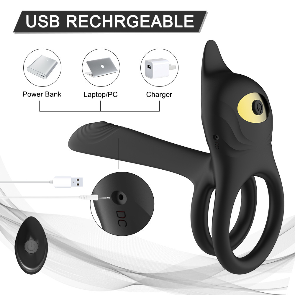 New Product Daji Semen Locking Ring 10-Frequency Vibration Ring Male and Female  Ring Masturbation Device Sexy Adult Products Wholesale Dropshipping