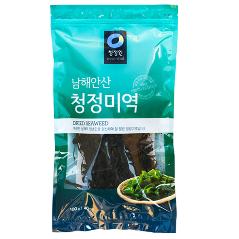 South Korea's Chingjingyuan Wakame Dried Kelp Soup Kelp Wakame Aquatic Products Dried Sea Cabbage Fungus Seaweed 100g