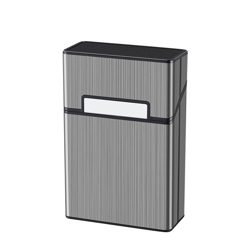 Pure Cigarette Case 20 Pack Coarse Cigarette Case Pressure-proof Moisture-proof Portable Sealed Cigarette Case Chattering Net Red Hot Selling Cross-Border