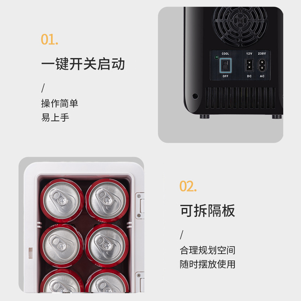 One-Person Freezer Mini Refrigerator Dormitory Silent Model Rental Office Cross-Border Export Refrigerator