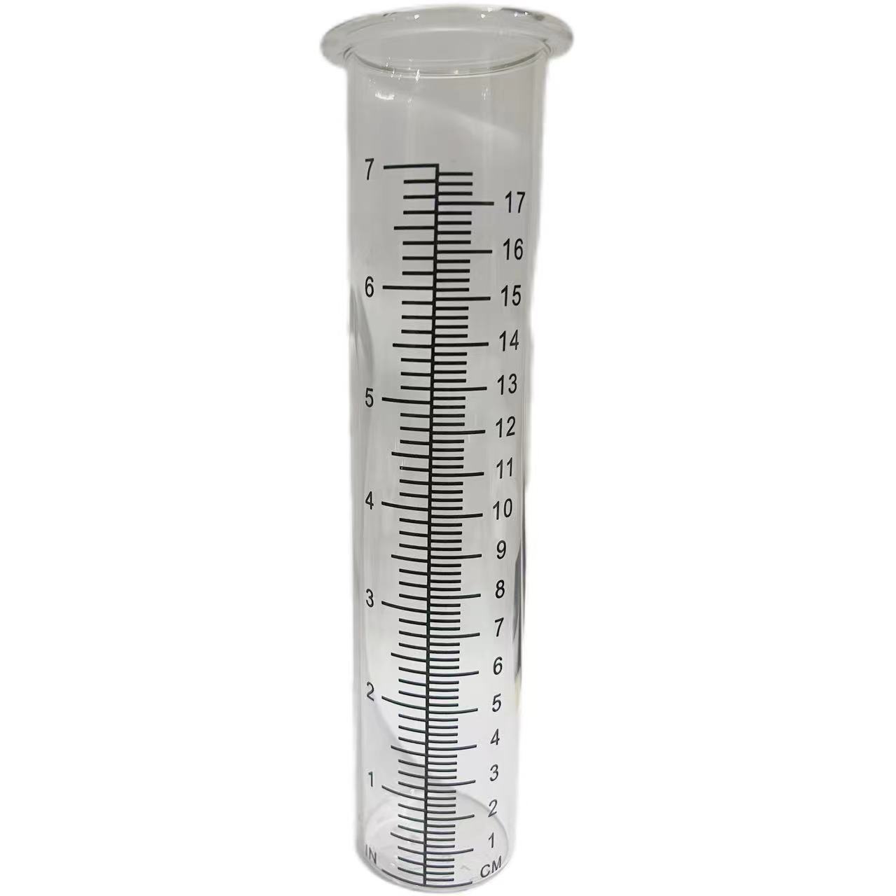 Cross-border environmental protection new high borosilicate glass rain gauge high borosilicate test tube high borosilicate glass scratch-resistant wear-resistant
