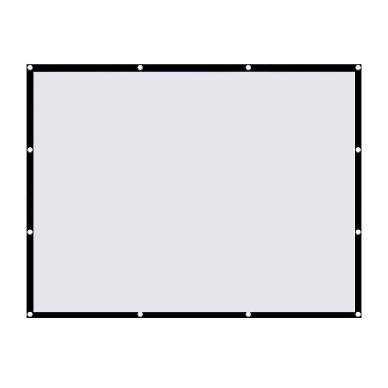 100-inch outdoor simple soft projection screen front projection rear projection outdoor camping party projection screen without crease in stock