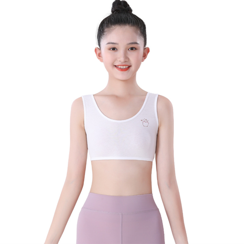 Girls' Underwear Development Period Soft Skin-friendly Girls' Bra Children's Underwear Primary School Junior High School Girls' Vest Category A
