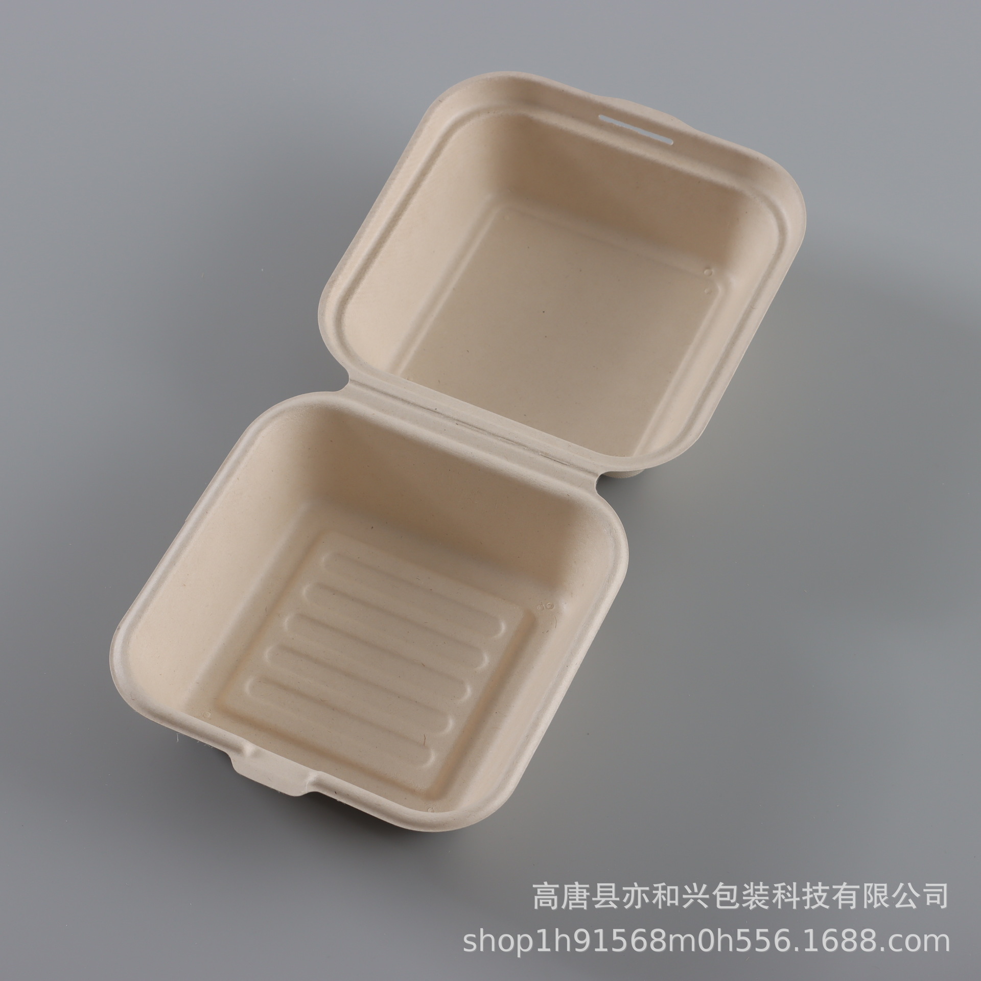 Одноразовая бумажная разлагаемая коробка для гамбургеров, популярная в интернете, для доставки, выпечки, обеда, тортов, салатов