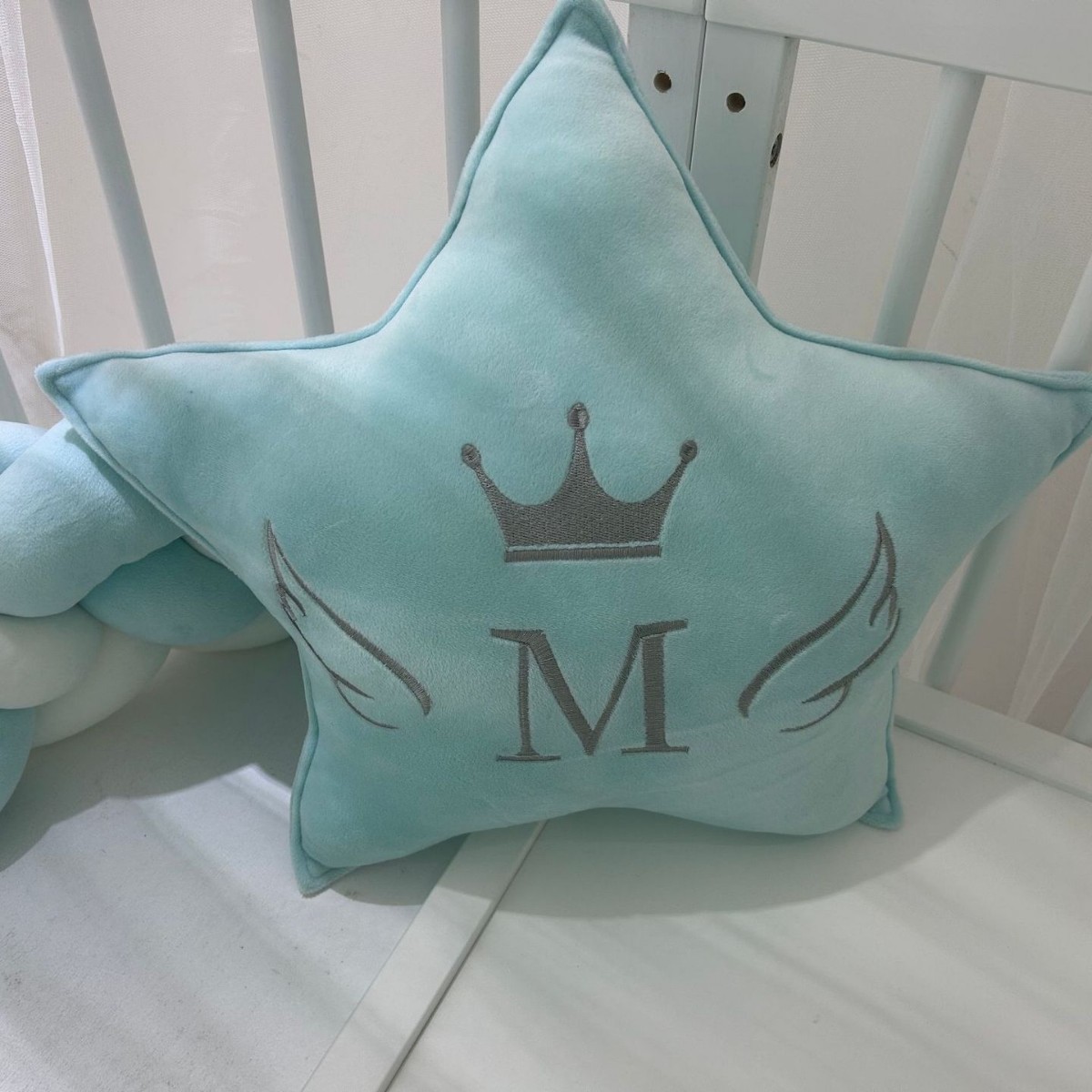 Ins Style Kidsren's Infant Pillow Pillow Star Crown Soft Soothing Pillow Kidsren's Room Decoration