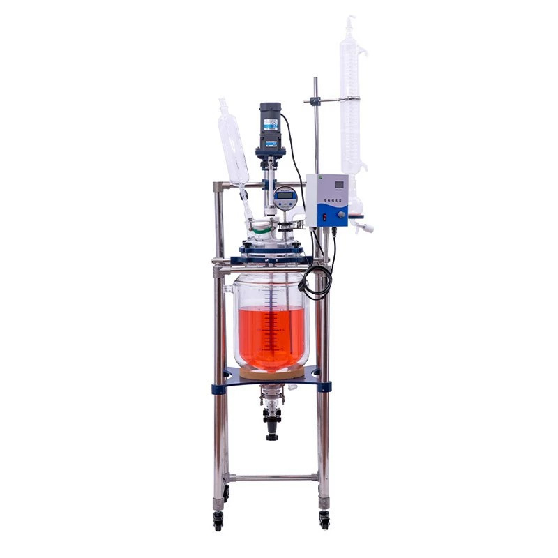 Laboratory Explosion-Proof Reactor Jacketed Reactor Double-Layer Glass Reactor Stainless Steel Distillation Purification Synthesis Reactor