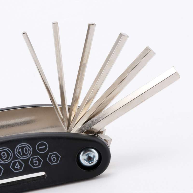 Bicycle Portable Multifunctional Folding Repair Tool Wrench Repair Tool Repair Combination Tire Repair Tool suit