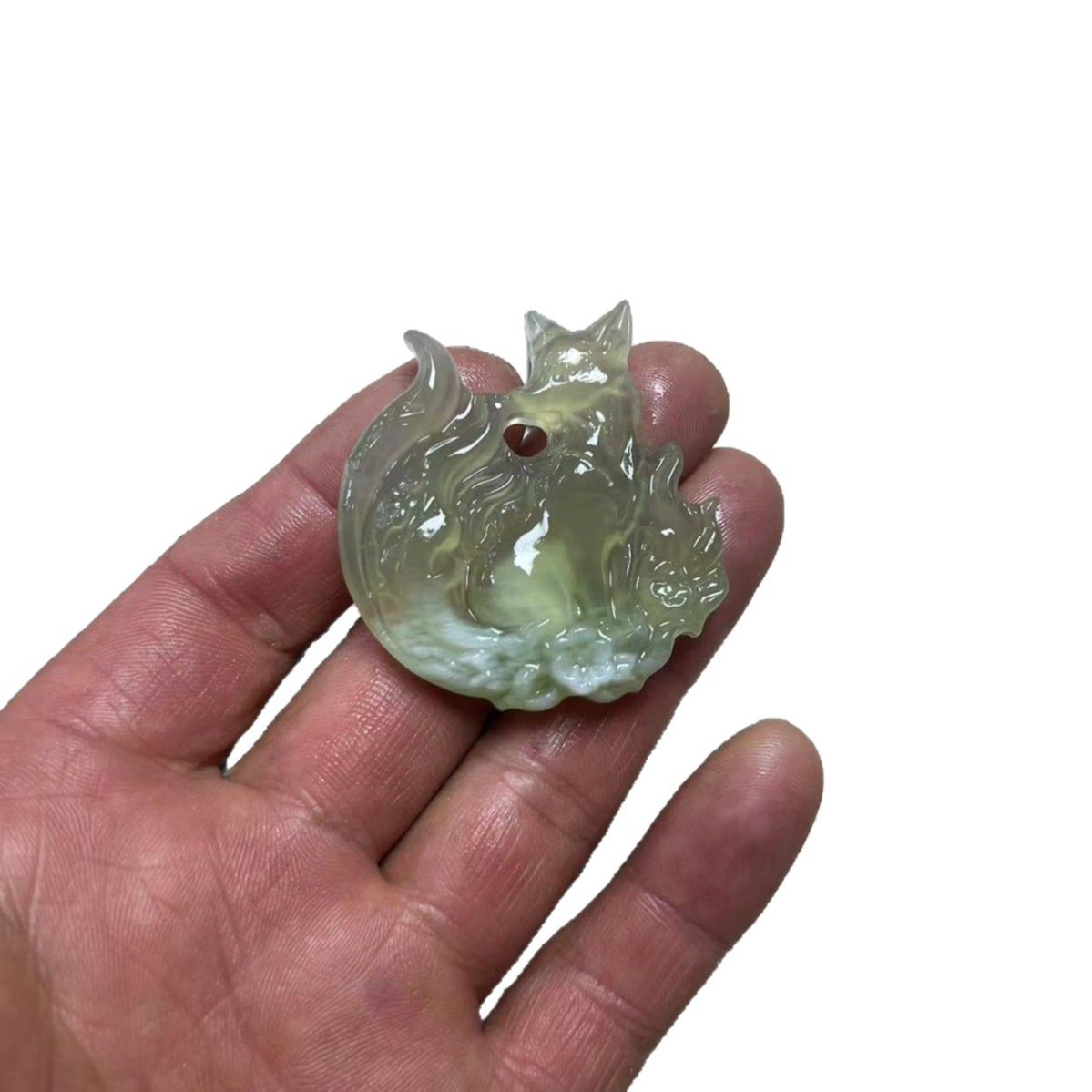 Natural Jade Jade Nine-tailed Fox