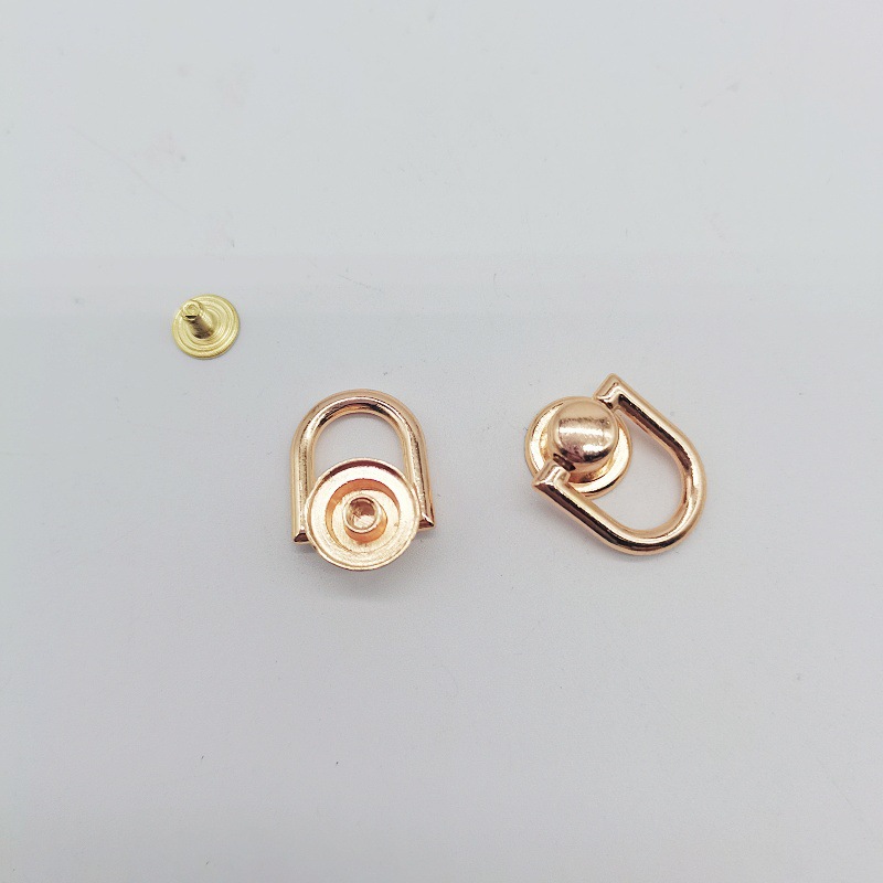 in stock wholesale DIY handmade luggage with ring hardware hand-in-hand hanging buckle bag mobile phone case hook handle accessories