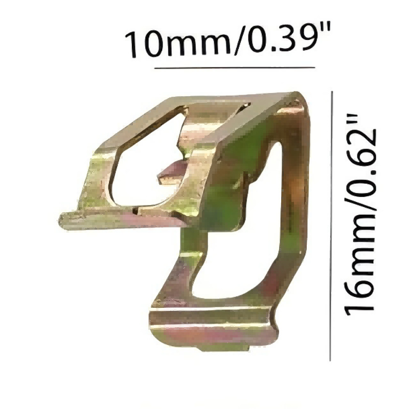 Universal Car Dashboard Center Console U-Shaped Iron Clip Card Wheel Eyebrow Metal Card Door Seat Stamping Parts