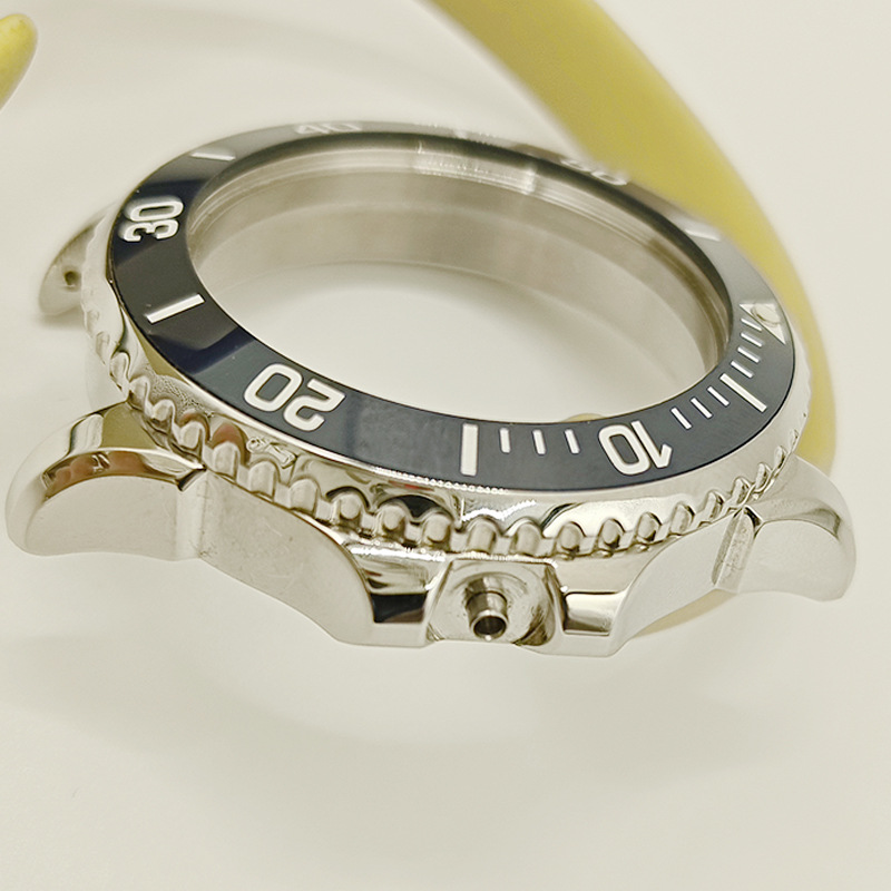 Factory watch accessories in stock 316L stainless steel with scale 41mm water ghost case fit depth waterproof dial