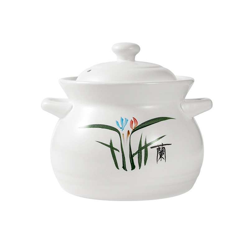 Ceramic Clay Pot for Home Use, High Temperature Resistant, Won'T Crack When Used on Gas Stove, Suitable for Soup and Stew, Commercial Use, Wholesale