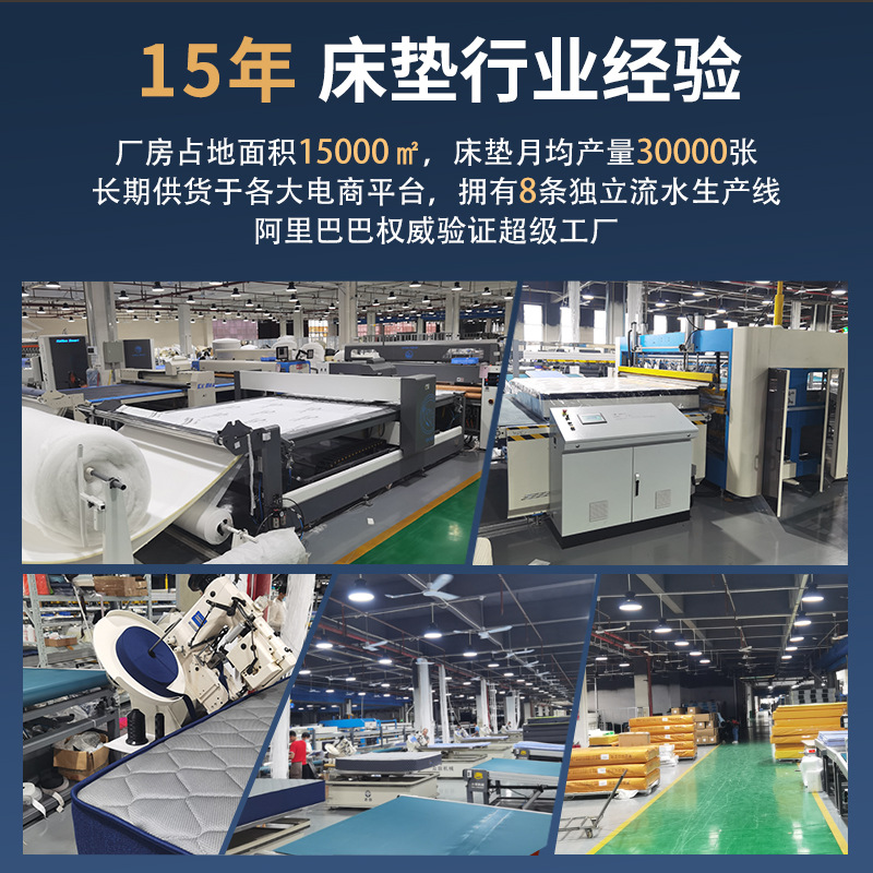 Simmons Spring Mattress, 20cm Thick, Latex and Coconut Fiber, Suitable for Rental Apartments, Firm and Soft Dual-Use, Economical Type 1.5m