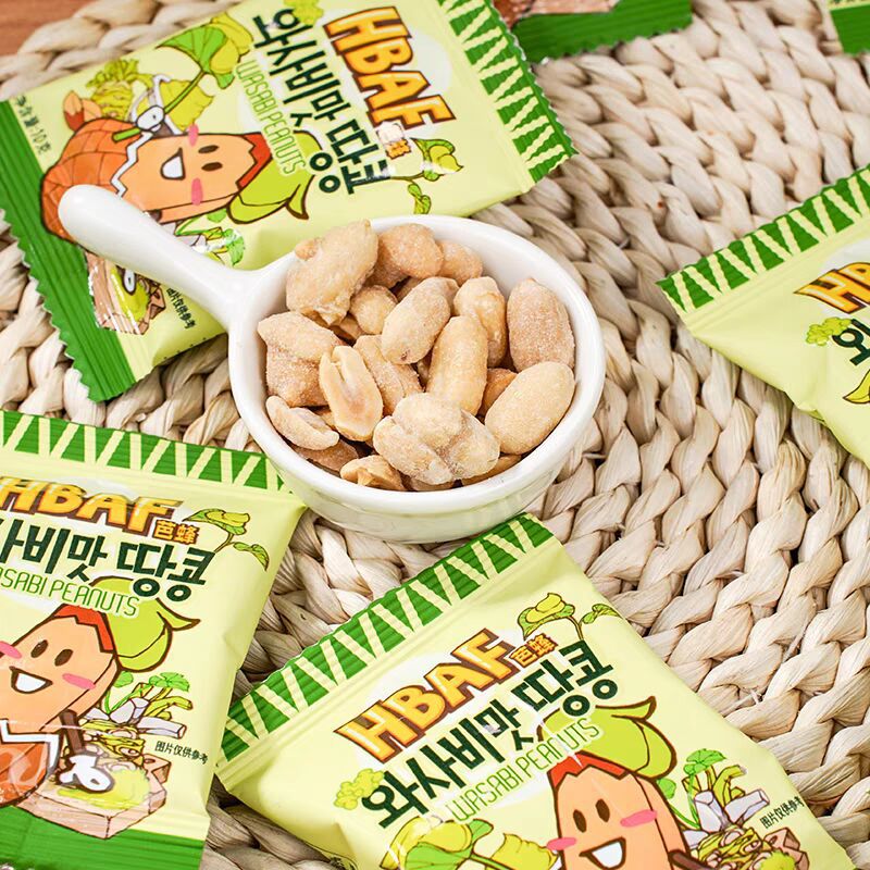 Wedding Bapeng Honey Butter Almond/Peanut Net Red Almond South Korea Imported Snack Nuts 10g