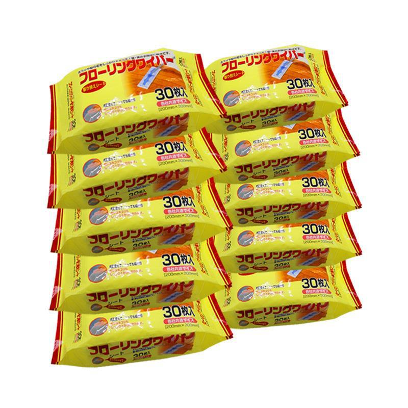 30 pieces of Japanese electrostatic disposable dust removal paper dust-free paper mopping machine dust removal paper floor cleaning mop dust cloth