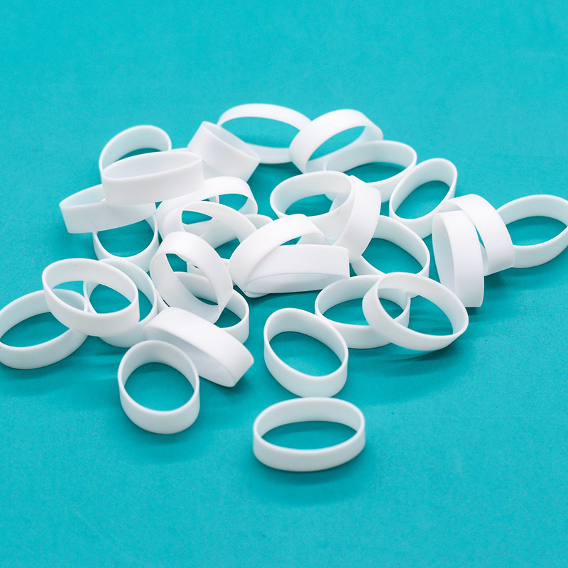 Data line silicone tie coil white rubber ring black silicone rubber band transparent high elastic rubber ring manufacturers