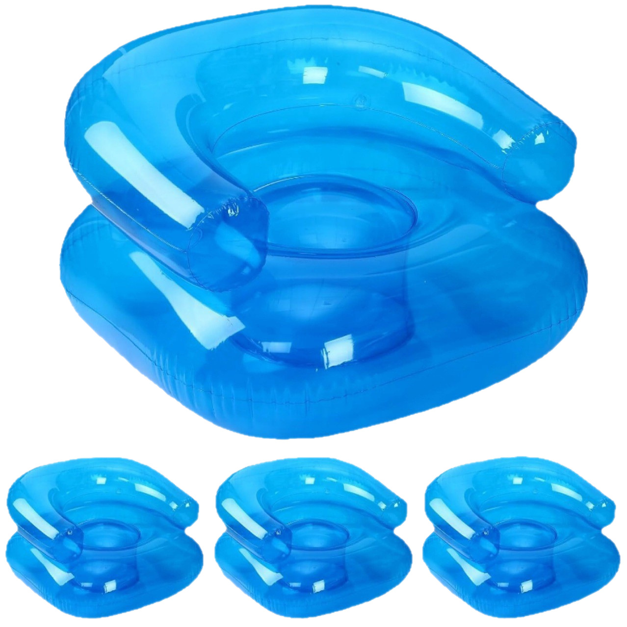 Chenglong Factory Direct Sales Transparent Inflatable Sofa Portable Pvc Water Game Sofa Kidsren's Play Seat