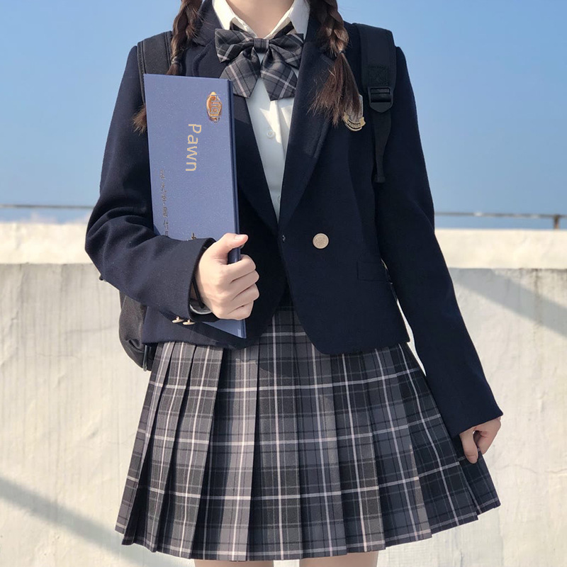 Autumn and Winter Original JK Suit Jacket Female Japanese Student School Uniform Genuine Uniform Skirt College Style Suit Professional Suit